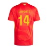 Camiseta de fútbol España Aymeric Laporte 14 Primera Equipación Euro 2024 - Hombre